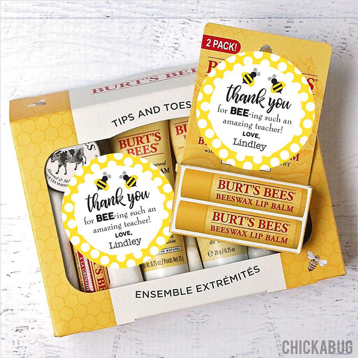 Bee Teacher Appreciation Stickers