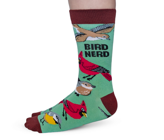 WOMEN'S CUTE BIRD NERD SOCKS - UPTOWN SOX