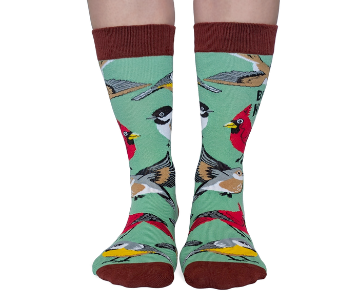 WOMEN'S CUTE BIRD NERD SOCKS - UPTOWN SOX