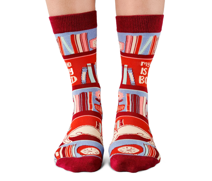 Women's Fun Novelty Book Socks - Uptown Sox