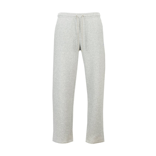 Men's heather grey oversized sweatpants with elastic waistband and drawstring