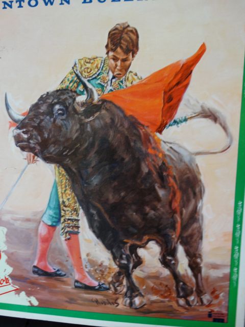 Bullfighting Poster Mexican Beer Ad