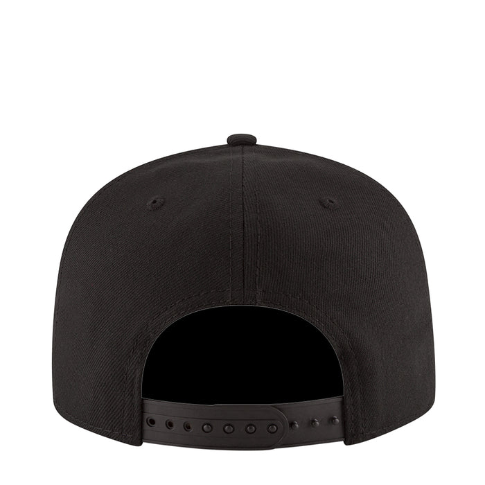 Black baseball cap back with adjustable strap and metal eyelets