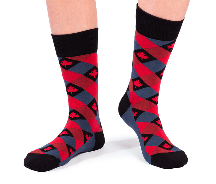 Mens fun Canadian Themed socks