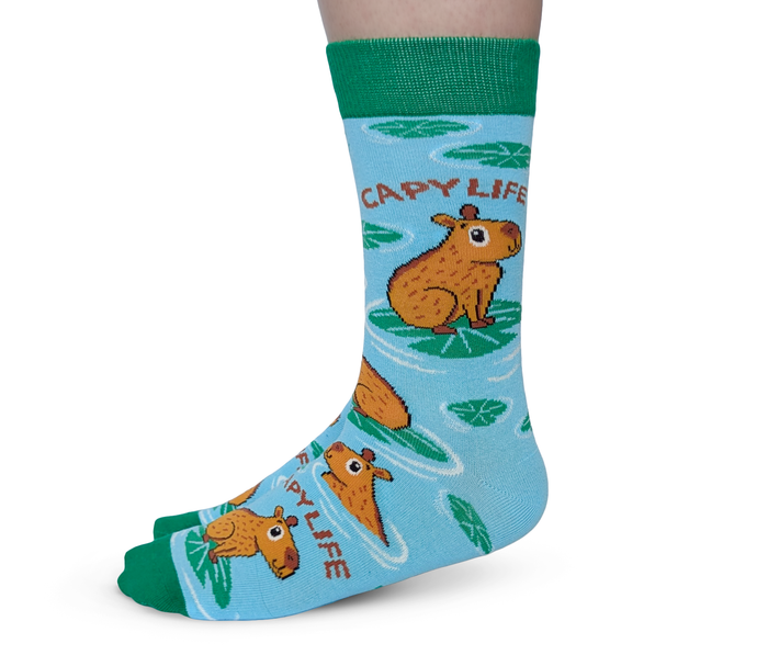 WOMEN'S FUNNY CAPYBARA SOCKS - UPTOWN SOX