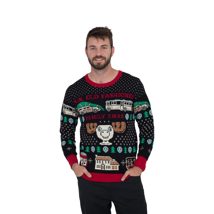 Christmas Vacation Old Fashioned Xmas Ugly Sweater