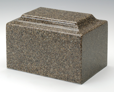 Classic Brown Granite Infant/Pet/Child Cremation Urn,100 Cubic In. TSA Approved
