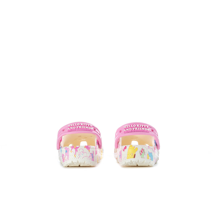 Toddler clogs with Hello Kitty and Friends heel graphic and pink strap