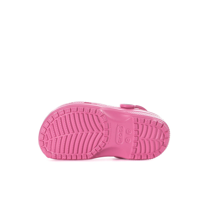 Toddler classic clog sole, quiet rose pink textured tread underside