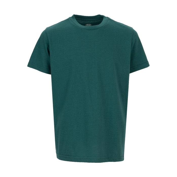 Youth crew-neck T-shirt, dark teal, short sleeves