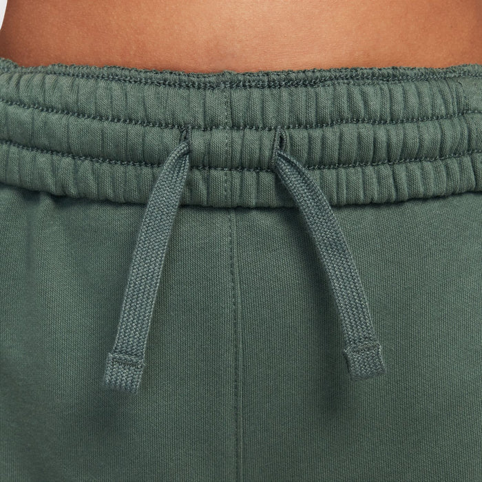Youth fleece pants, vintage green elastic waistband with drawstring