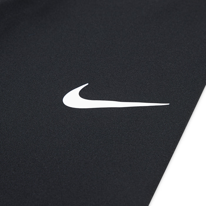 Black fabric panel with white Nike swoosh logo
