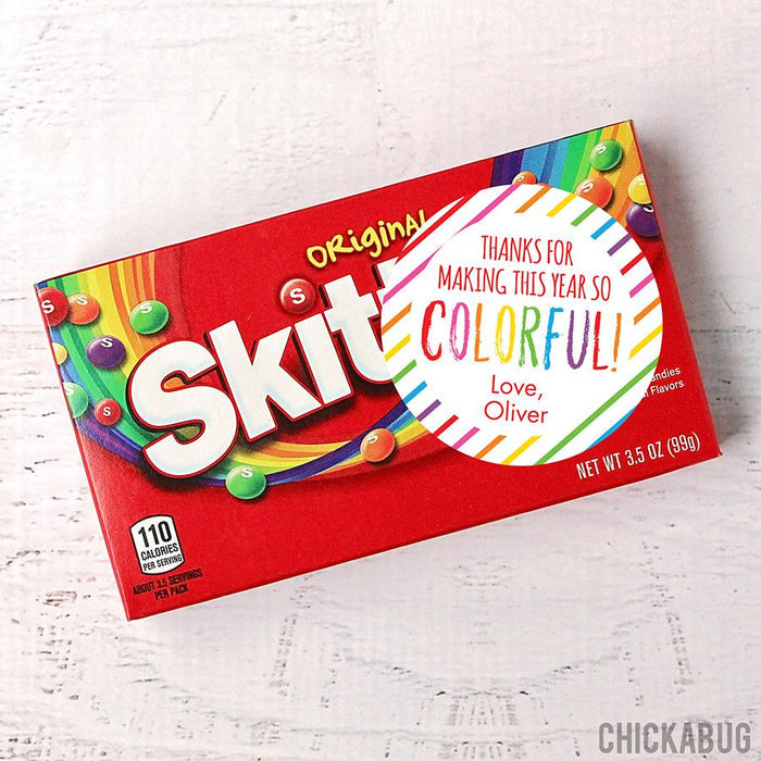 Colorful Teacher Appreciation Stickers