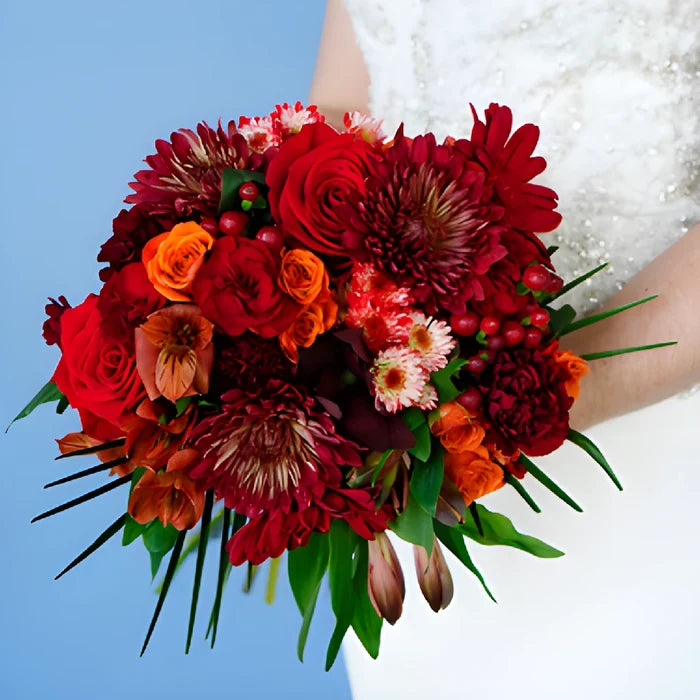 Crimson Fire Statement Centerpiece