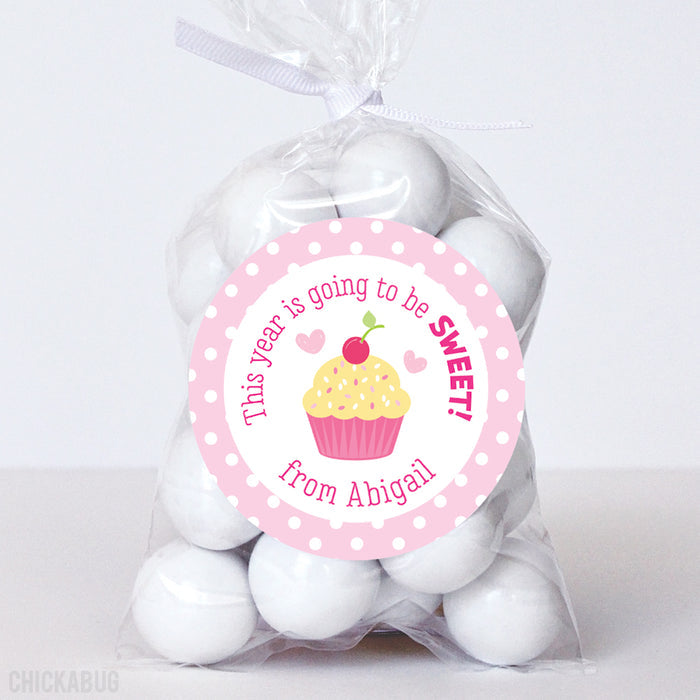 Cupcake Back to School Stickers
