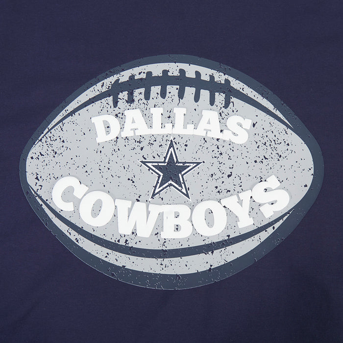 Men's navy Dallas Cowboys circular chest logo with star and distressed typography
