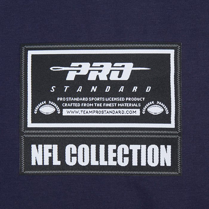 Men's navy Dallas Cowboys T-shirt with NFL Collection woven label at hem
