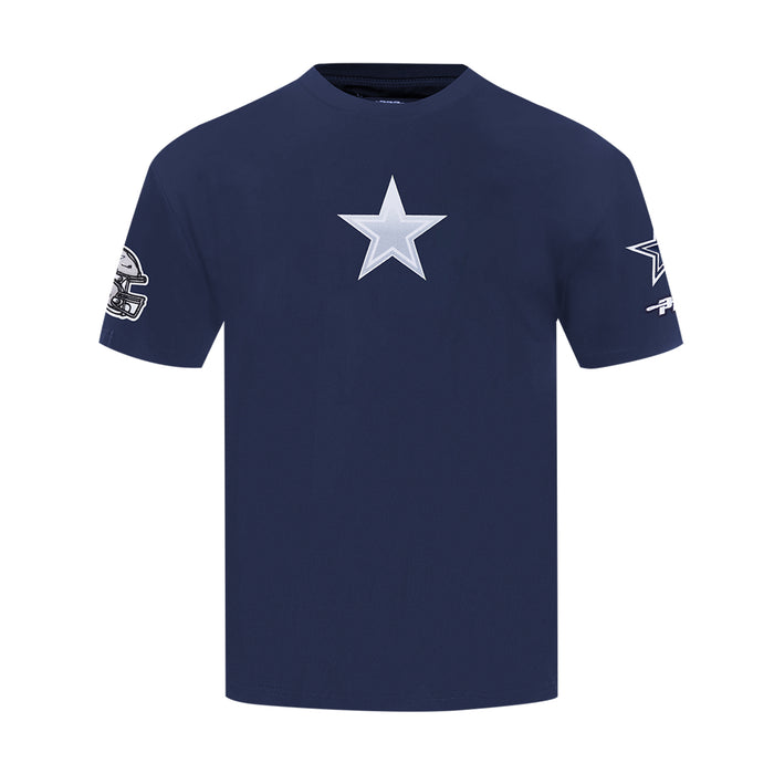 Men's midnight-blue T-shirt with large Dallas star logo on front