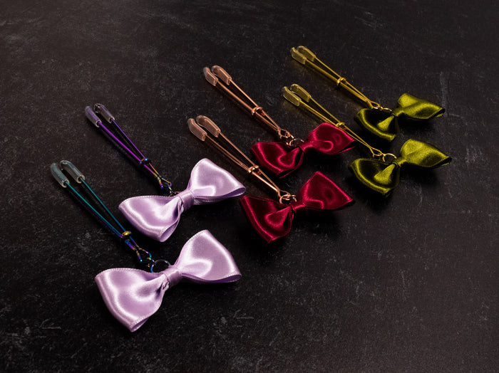 Design Your Own Coquette Bow Tweezer Nipple Clamps