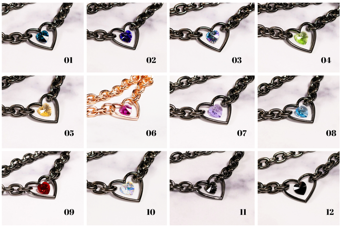 Design Your Own Rainbow Chained Heart Tweezer Nipple Clamps