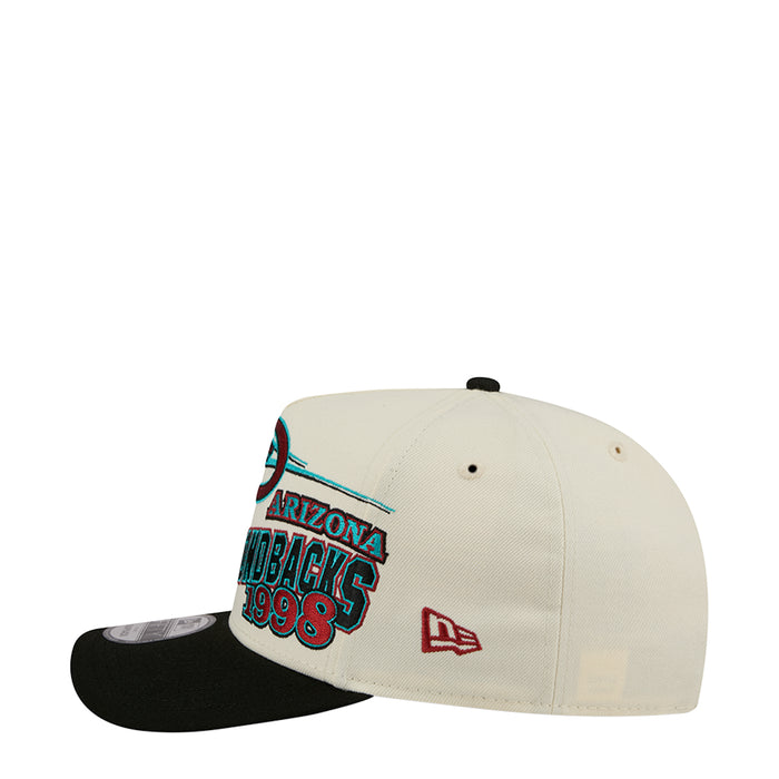 Cream and black baseball cap showing Arizona 1998 wordmark on the side