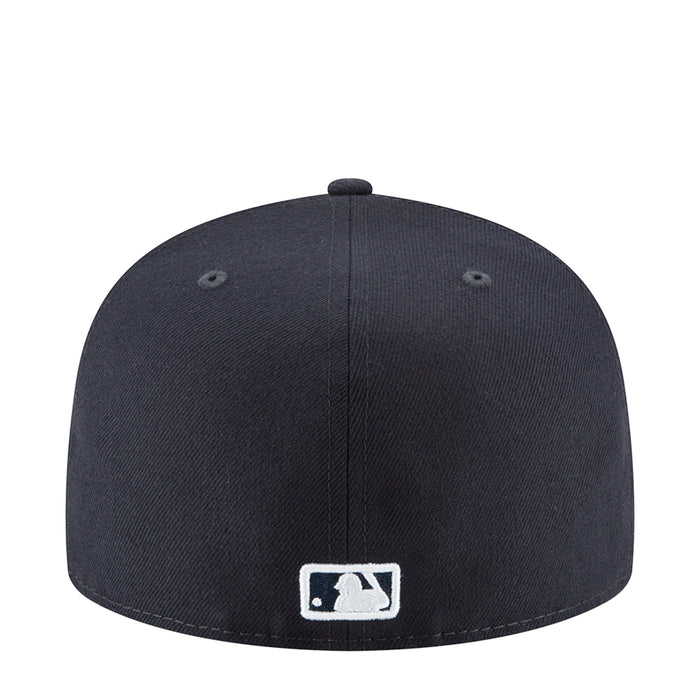 Navy baseball cap with MLB logo on back