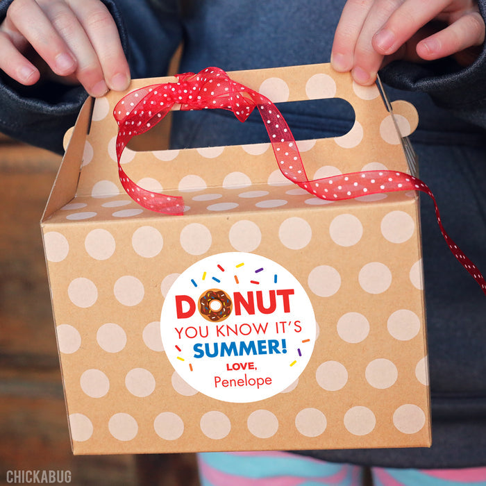 Donut Last Day of School Stickers