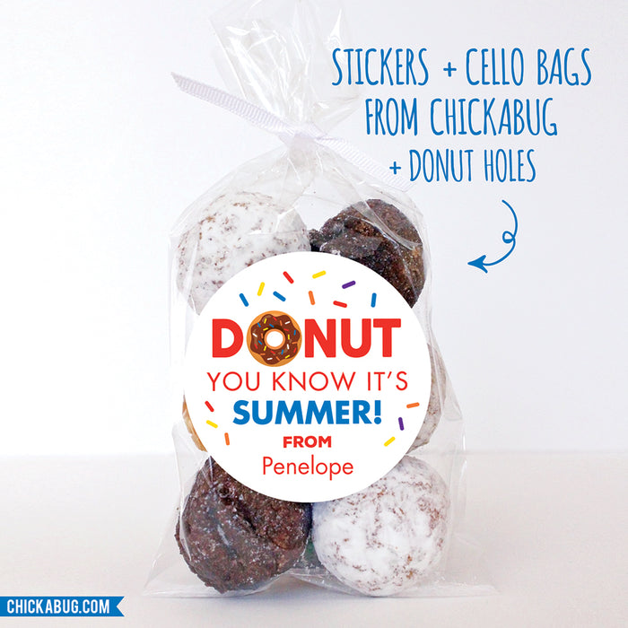 Donut Last Day of School Stickers