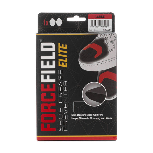 Large crease preventer for shoes, black, in retail package