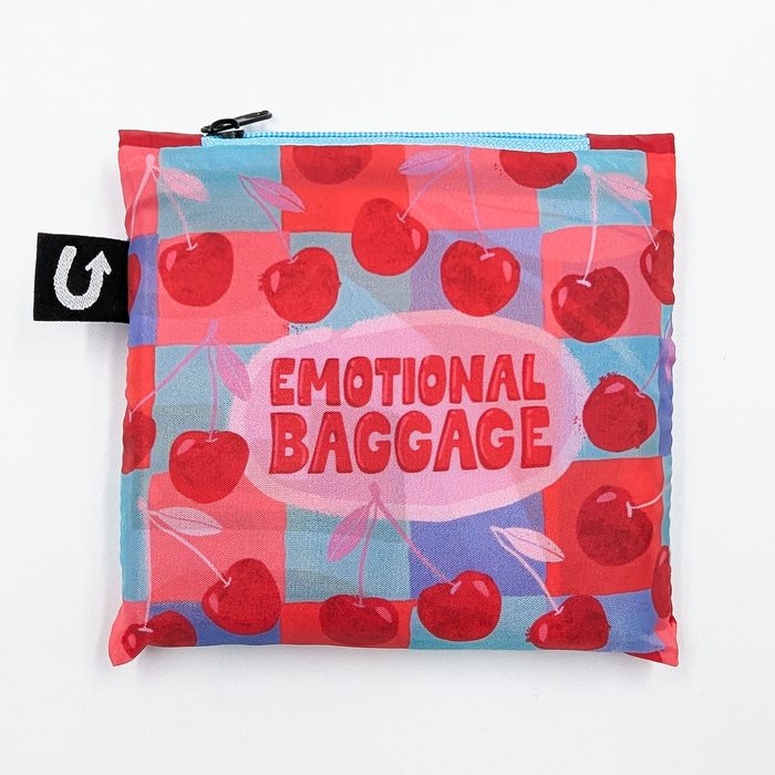 Emotional Baggage Funny Pattern Foldable Packable Tote Bag