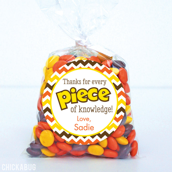 "Every Piece of Knowledge" Teacher Appreciation Stickers