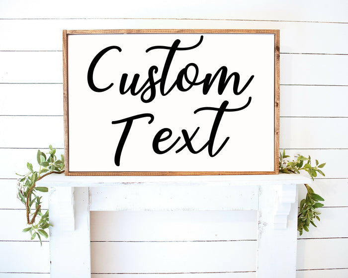 Farmhouse sign Custom sign Custom Wooden Sign Personalized Wood Sign Wood