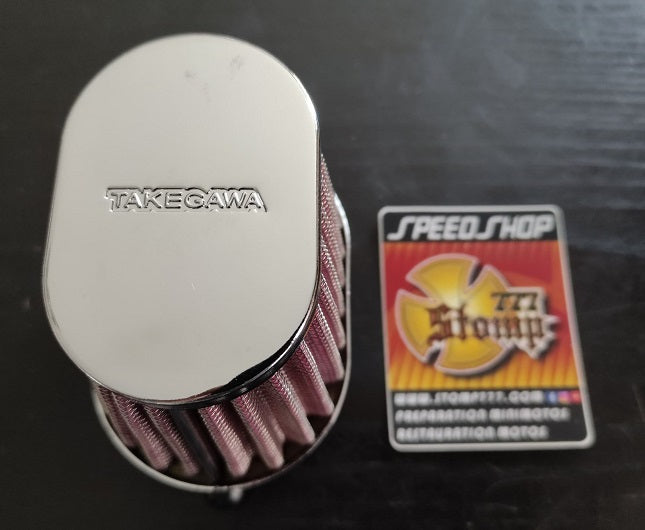 Filtre à air alu Takegawa Oval Tapered - 49mm