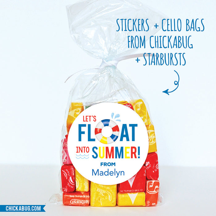 "Float Into Summer" Last Day of School Stickers
