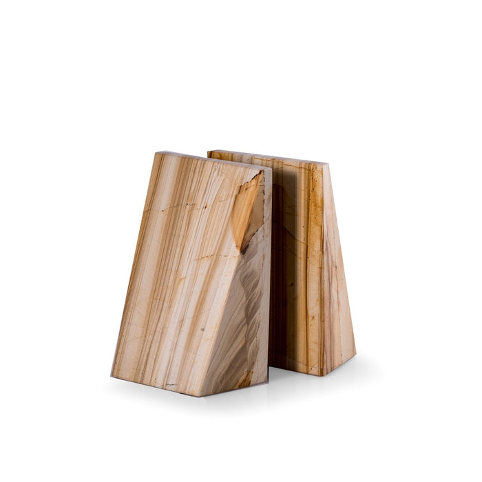 Fraser Marble Bookends, Sand