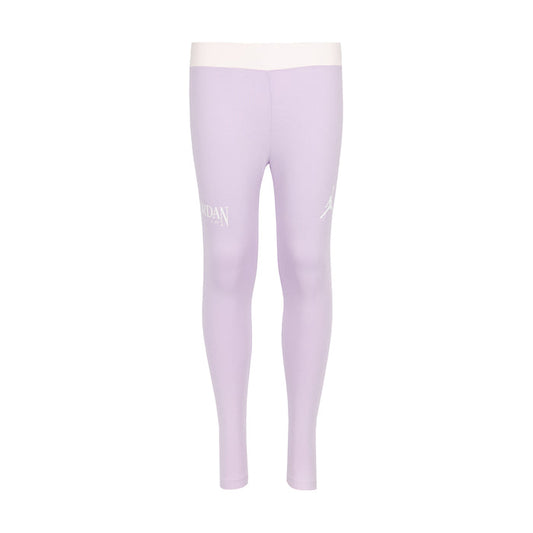 Youth violet leggings with small thigh logo