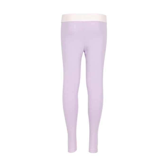 Youth violet leggings, back view