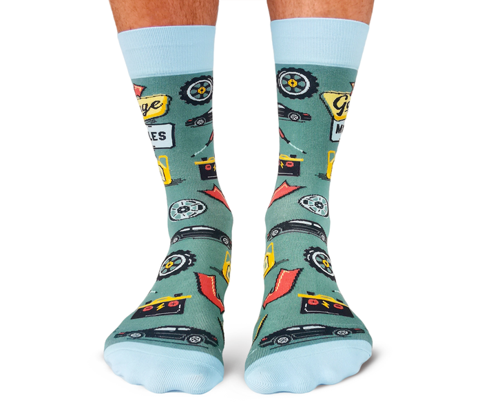 Funny Garage Socks - Uptown Sox