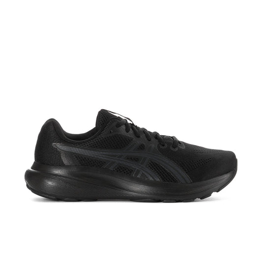 Men's Gel Contend 10 Wide black running sneaker with gray logo stripes