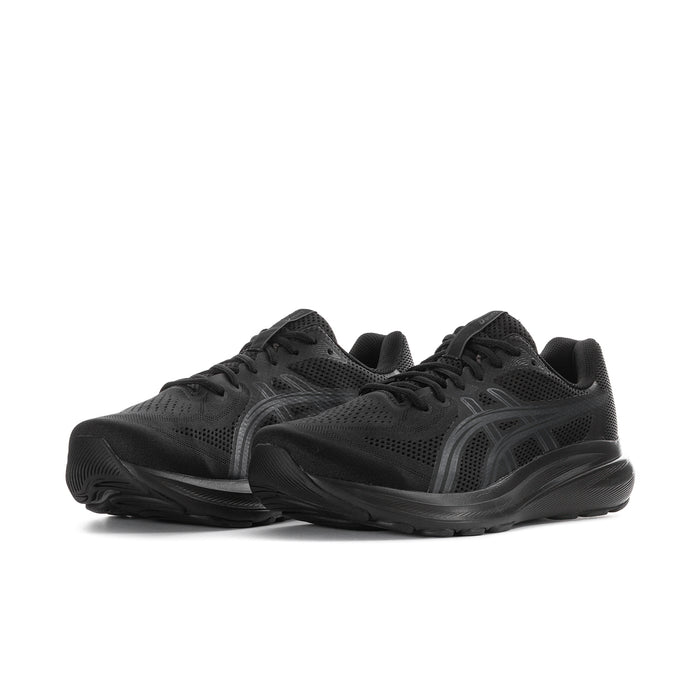 Men's Gel Contend 10 Wide black mesh running shoes, lace-up with cushioned sole