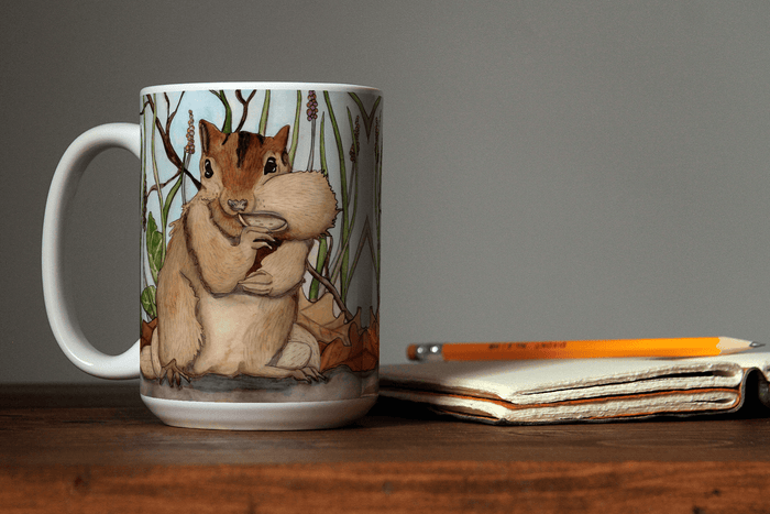 PinkPolish Design Coasters "Going Nuts" 15oz Mug