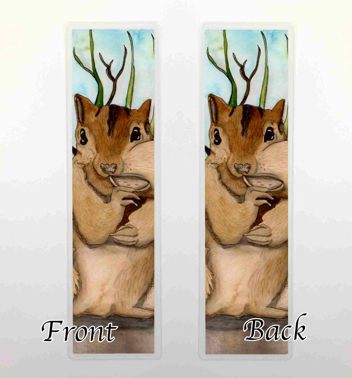 PinkPolish Design Bookmarks "Going Nuts", 2-Sided Bookmark