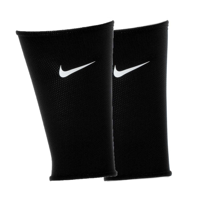 Black guard lock sleeve with white Nike swoosh logo, paired view