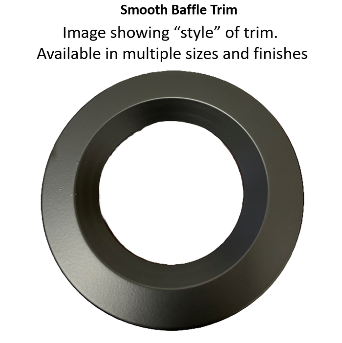 Halco - DFDLS8-RT-RD-RC-SN - Recessed Smooth Trim 8in Satin Nickel for Slim Downlight product image