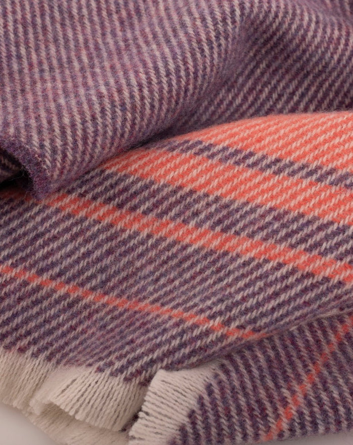 Heather Ombre Kileen Lambswool Baby Blanket - Cushendale Woollen Mills