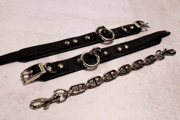 'Heavy Duty' — Black Leather Cuffs _ LIMITED _