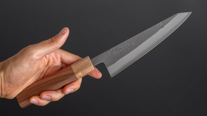 Hitohira TD SLD Nashiji Honesuki Kaku 150mm Walnut Handle - HITOHIRA
