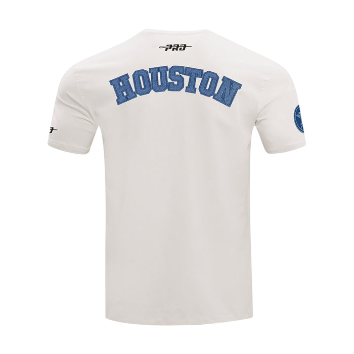 Men's Houston Astros eggshell tee with back HOUSTON wordmark