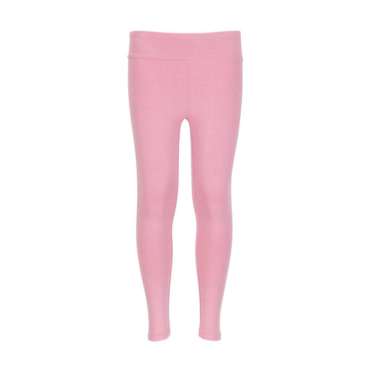 Youth full-length leggings in subtle mauve with wide waistband