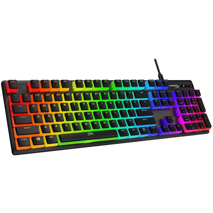 HyperX Pudding Keycaps - Double Shot PBT Keycap Full Key Set - Black